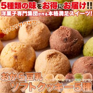 しっとり豆乳おからクッキー 訳あり おから豆乳クッキー1kg 5種セット