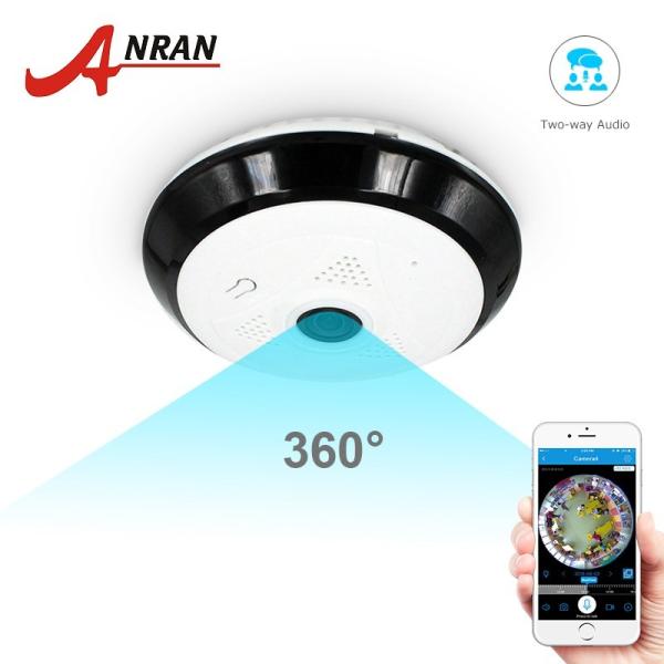 ANRAN 960P Wifi カメラ 360 度 Panoramic カメラ Home 警備 Vi...