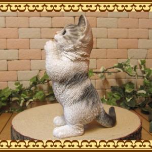 置物 動物 可愛い 猫の置物 リアル お願いキ...の詳細画像3