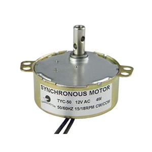 CHANCS TYC-50 歯車減速モータ AC 12V 15/18RPM CW/CCW 右回りに/反時計回りの 4W パワー 電気モーター ターンテ
