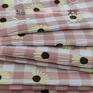 Aicvhinワンピース生地 刺繍生地 布 綿 プリントレース 生地 布 ひまわり大花柄 小花柄 ハンドメイド 夏祭り和服 涼しげ ハンドメイド用品手