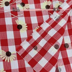 Aicvhinワンピース生地 刺繍生地 布 綿 プリントレース 生地 布 ひまわり大花柄 小花柄 ハンドメイド 夏祭り和服 涼しげ ハンドメイド用品手