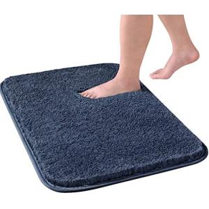 Odejaa バスマット お風呂マット 足ふきマット シャギー カーペット 吸水 速乾 丸洗い 快適 浴室 洗面所 脱衣所 玄関 キッチン 滑り止め付