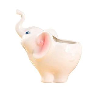 ledmomo 多肉植物 サボテン鉢 プランター容器 鉢 象 かわいい ミニ 陶器 植木鉢 花鉢 造花鉢 盆栽鉢