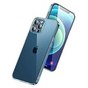 iPhone 12 Pro 専用 TPU&強化ガラスケース 一体型レンズ保護 クリア 耐衝撃 硬度9H ワイヤレス充電対応 bsc