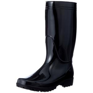 [富士手袋工業] 長靴 軽半 レインブーツ PVC スタンダード 9661 メンズ BLACK 25.5cm