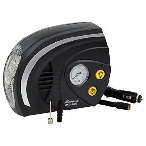 メルテック エアーコンプレッサー 最高圧力700kpa DC12Vソケット Meltec ML-260 LEDライト付