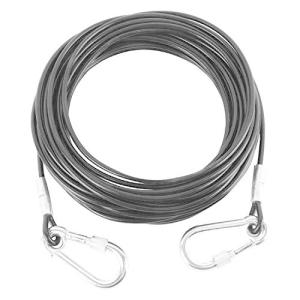 DasMarine 黒 ロングリード 犬 係留 リード ランナーケーブル