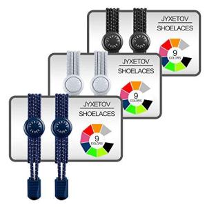 JYXETOV 結ばない伸縮性靴ひも 追加の贈り物をお子様 大人 高齢者 カジュアルシュ