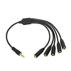 SinLoon 3極 3.5mmミニプラグ 3極 3.5mmステレオジャック x5 AUXステレオオーディオ延長ケーブル ブ