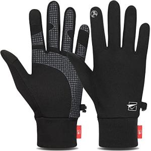 Cevapro ランニング 手袋 スマホ ランニンググローブ 軽量 スポーツ 手袋 メンズ レディース 防寒手袋 裏起毛 防風 保温 伸縮性 滑り止