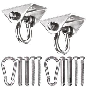 スイングハンガー 2個 天井 フック カラビナ付き