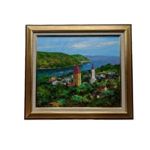 絵画 油絵 F10サイズ（10号）田中浩二 東リヴィエラ : ざっか菜の花