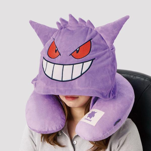 ポケモン フード付ネックピロー ゲンガー | ポケットモンスター gowell ゴーウェル クッショ...