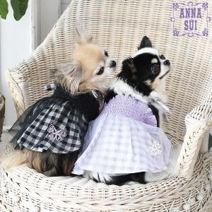 ANNA SUI チャイナシフォンバルーンワンピース 2023春夏 犬服 アナスイ