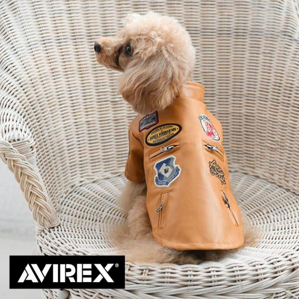 犬服 服 AVIREX パッチドライダースＪＫＴ 2022秋冬 犬の服 犬 ドッグウェア アヴィレッ...