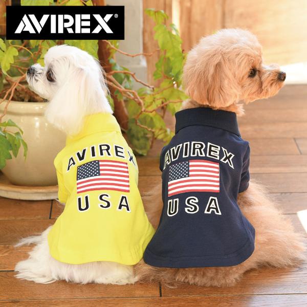 AVIREX U.S FLAGポロシャツ 2023春夏 犬服 アヴィレックス アビレックス