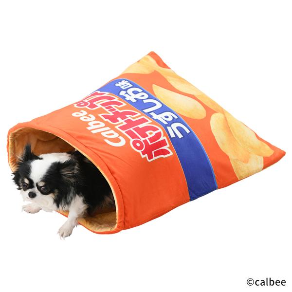 カルビー ベッド ポテトチップス うすしお味 | ペット用品 犬用品 猫用品 ペットベッド 布団 寝...