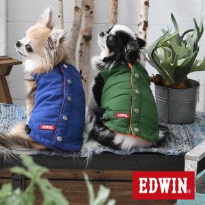 犬服 犬の服 犬 服 ドッグウェア EDWIN エドウィン リバーシブルベスト 2022秋冬
