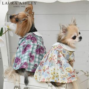 犬 服 犬服 ペット服 ドッグウェア 犬の服 ワンピース | LAURA ASHLEY ローラアシュレイ コットンレース襟ワンピース 24s
