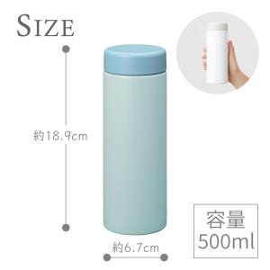 サーモ 水筒 500ml ステンレスボトル ウ...の詳細画像2