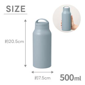 Handit ステンレスボトル持ち手付き 50...の詳細画像1