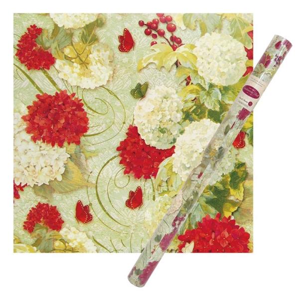 パンチスタジオ  クリスマス ラッピングペーパー | 包装紙 （紫陽花） 幅76.2cm×長さ3m ...