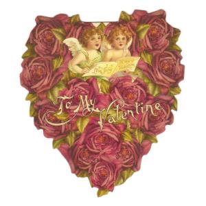 パンチスタジオ バレンタインカード スモールサイズ 封筒付き レトロ グリーティングカード