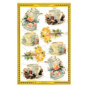 イギリス製 クロモス スクラップシート （ティータイム）