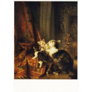 ART UNLIMITED ネコのポストカード （Mom & Kitten） グリーティングカード