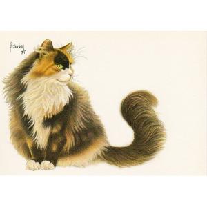 ART UNLIMITED ネコのポストカード （三毛猫） グリーティングカード