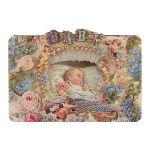 パンチスタジオ スモールサイズ  封筒付き レトロ グリーティングカード 出産