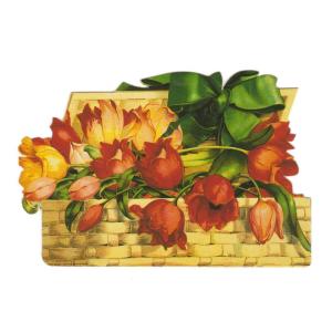 パンチスタジオ スモールサイズ  封筒付き レトロ グリーティングカード フラワー ブーケ