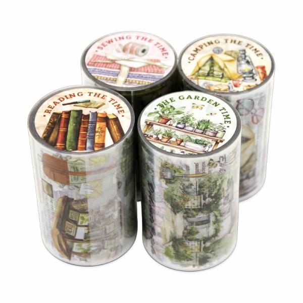 【お買い得セット】フレークシール (透明ロールテープ) スクラップ素材 雑貨シリーズ PET素材 【...