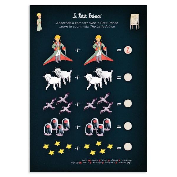 フランス製　星の王子さまのポストカード （王子さまたちと足し算）