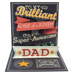 Up with Paper ポップアップカード （Brilliant Dad!） 父の日カード グリーティングカード｜zakkarobin