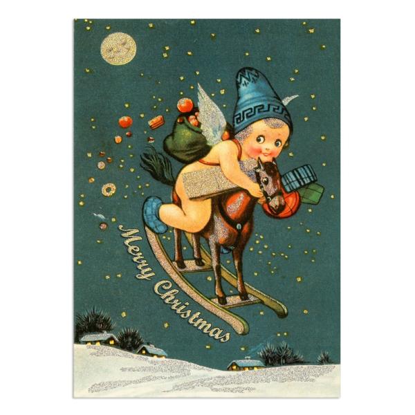 artwork studios 【クリスマス】 ポストカード （天使×プレゼント） ドイツ製