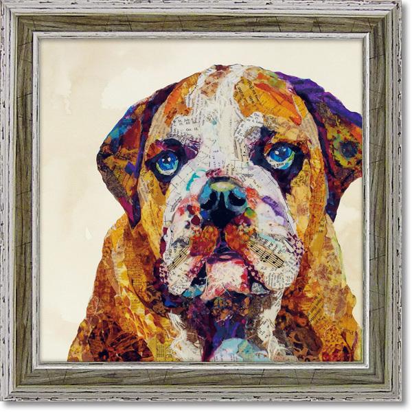 絵画 エリザベス サンティレール 「グッド ドッグ」 インテリア 額入り 壁掛け おしゃれ アート ...