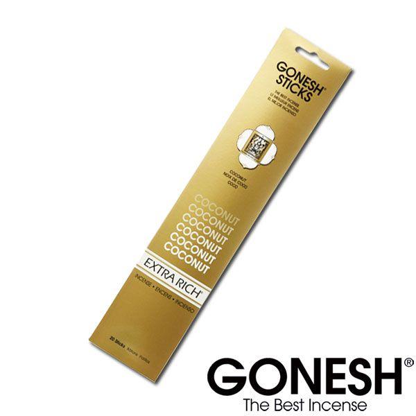 GONESH ガーネッシュ ココナッツ お香 スティック (1箱20本入り) 御香 雑貨 香り Co...