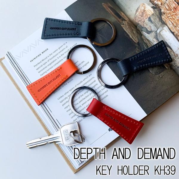 キーホルダー レザー 革 おしゃれ ブランド メンズ レディース DEPTH AND DEMAND ...