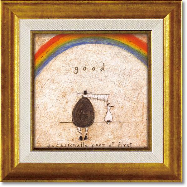 絵画 サムトフト 「ついてる日」 インテリア 壁掛け 額入り イギリス 女性作家 おしゃれ アート ...