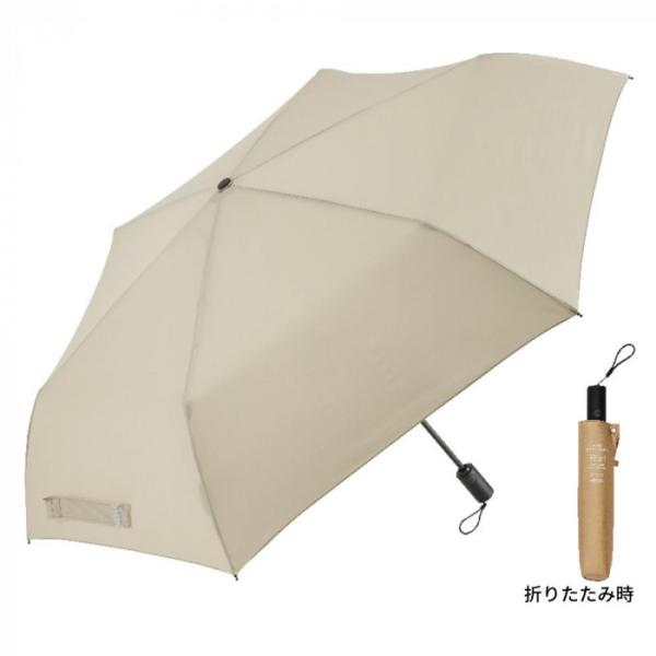 傘 雨傘 折り畳み傘 LESS IS MORE LIM 軽量自動開閉 折りたたみ傘 60cm サンド...