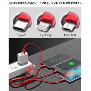 3in1充電ケーブル Micro USB,Li...の詳細画像5