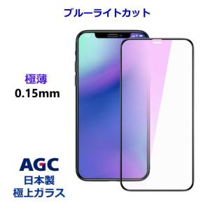 iPhone ブルーライトカット 全面保護 ガラスフィルム 厚さ0.15mm iPhone 17e 16e 16 15 14Plus 15Pro Max13 13 13promax 12 12Pro 12mini 第3世代 第2世代 11