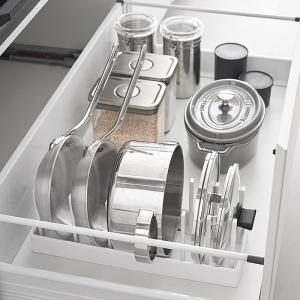 シンク下 収納 シンク下幅調節鍋蓋&フライパン...の詳細画像5