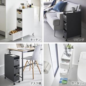 収納バスケットワゴン タワー 3段 tower...の詳細画像3