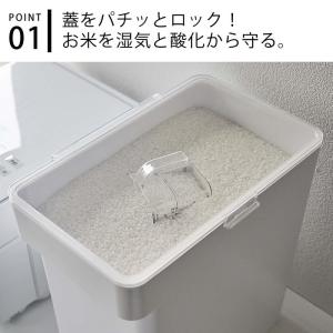 密閉米びつ タワー 10kg 計量カップ付 こ...の詳細画像2
