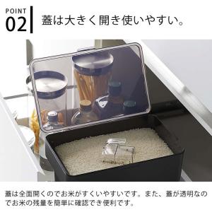 密閉米びつ タワー 10kg 計量カップ付 こ...の詳細画像3
