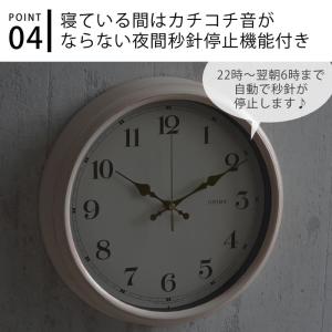 電波時計 エアリアル レトロ W-571 掛時...の詳細画像5