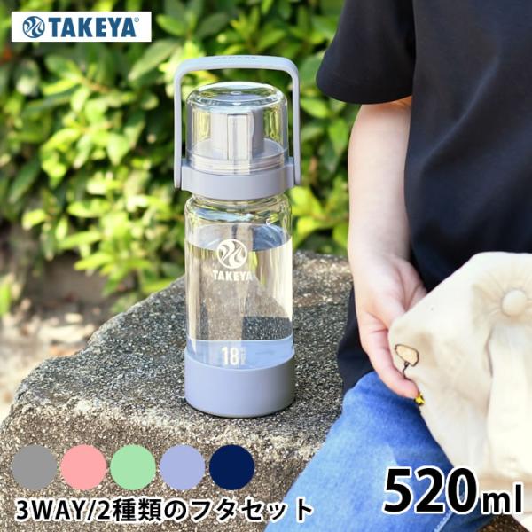 水筒 子供 クリア ボトル タケヤフラスク GOCUP バンドルセット 520ml 18oz キッズ...